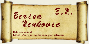 Beriša Menković vizit kartica